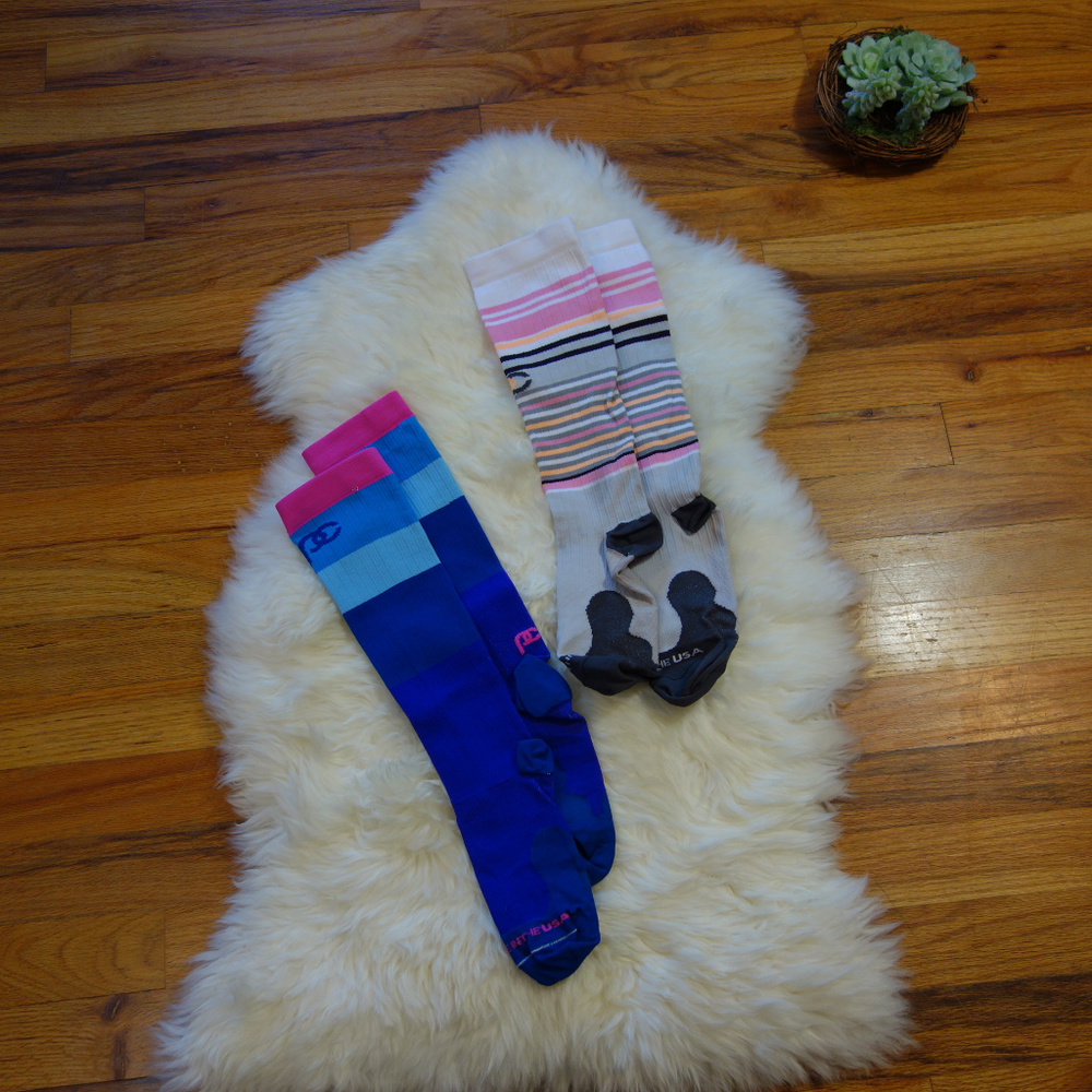 2 pairs Pro Compression Marathon Socks Sm/Md